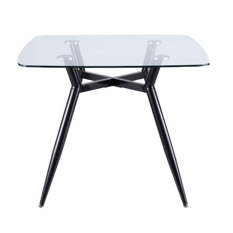 Carson Carrington Vikensved Mid-Century Modern Square Dining Table - N/A