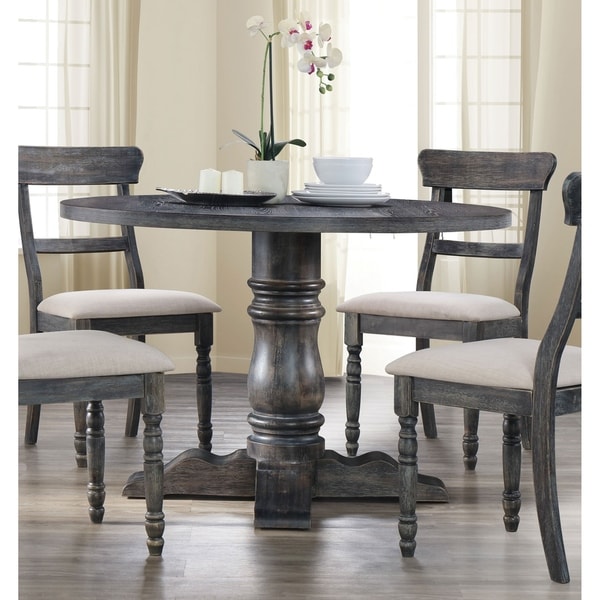 Acme Wallace Dining Table In Weathered Gray Grey Acme Wallace Dining Table In Weathered Gray Grey Free Shipping Today 20850614