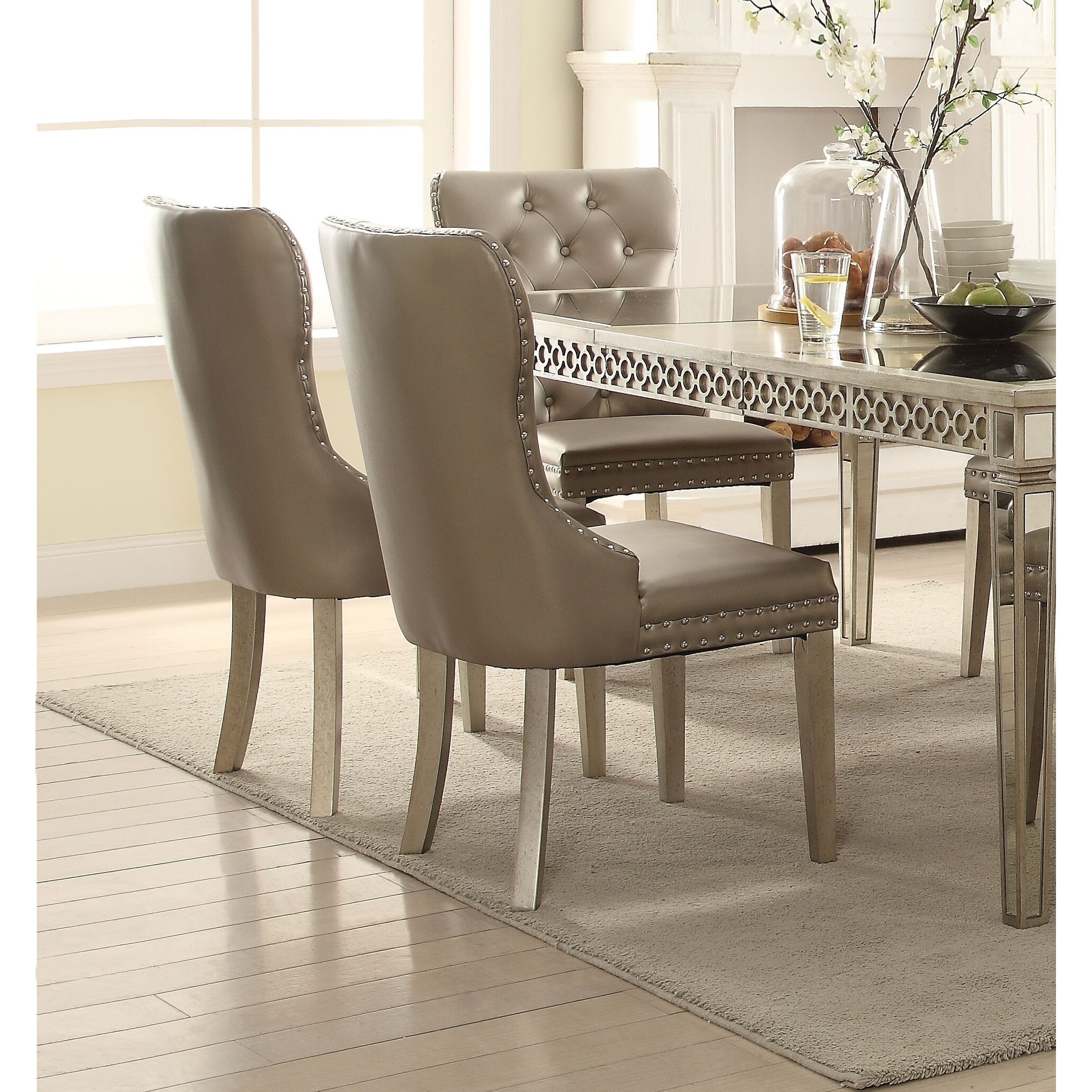 Kacela champagne best sale dining table