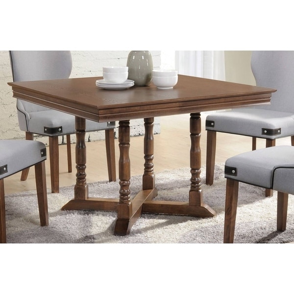 Acme Wilfried Square Dining Table In Walnut On Free Acme Wilfried Square Dining Table In Walnut On Free Shipping Today 20850630