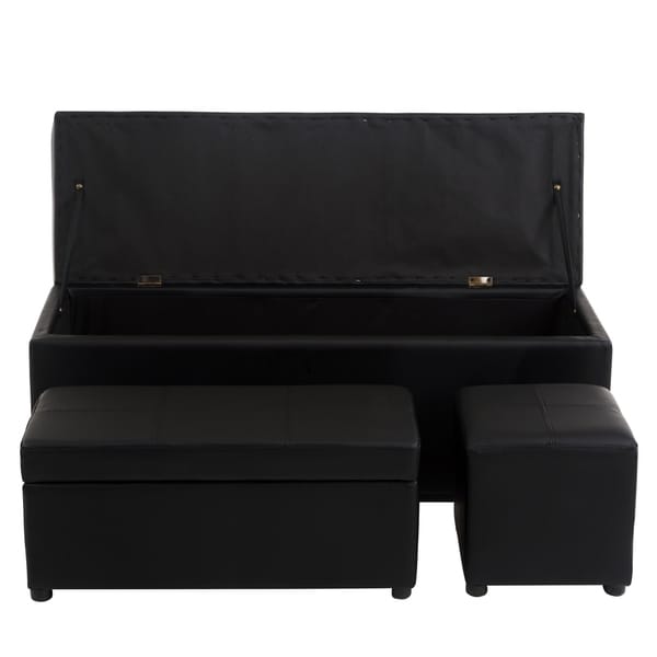 leather toy box