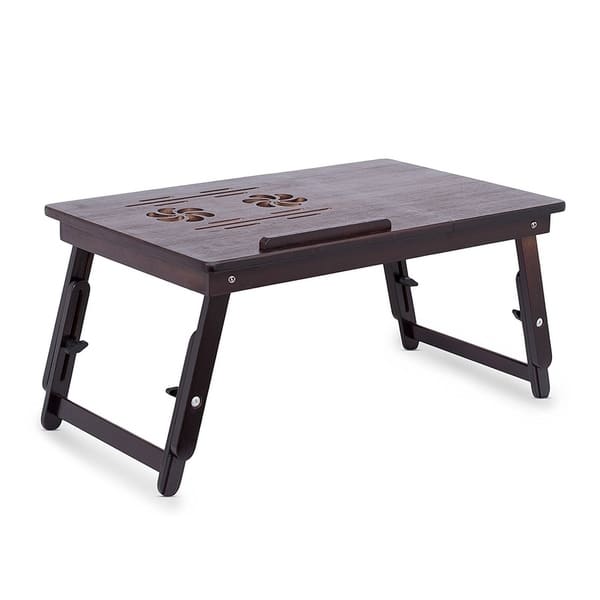 Shop Sofia Sam Bamboo Ventilation Lap Tray With Adjustable Legs