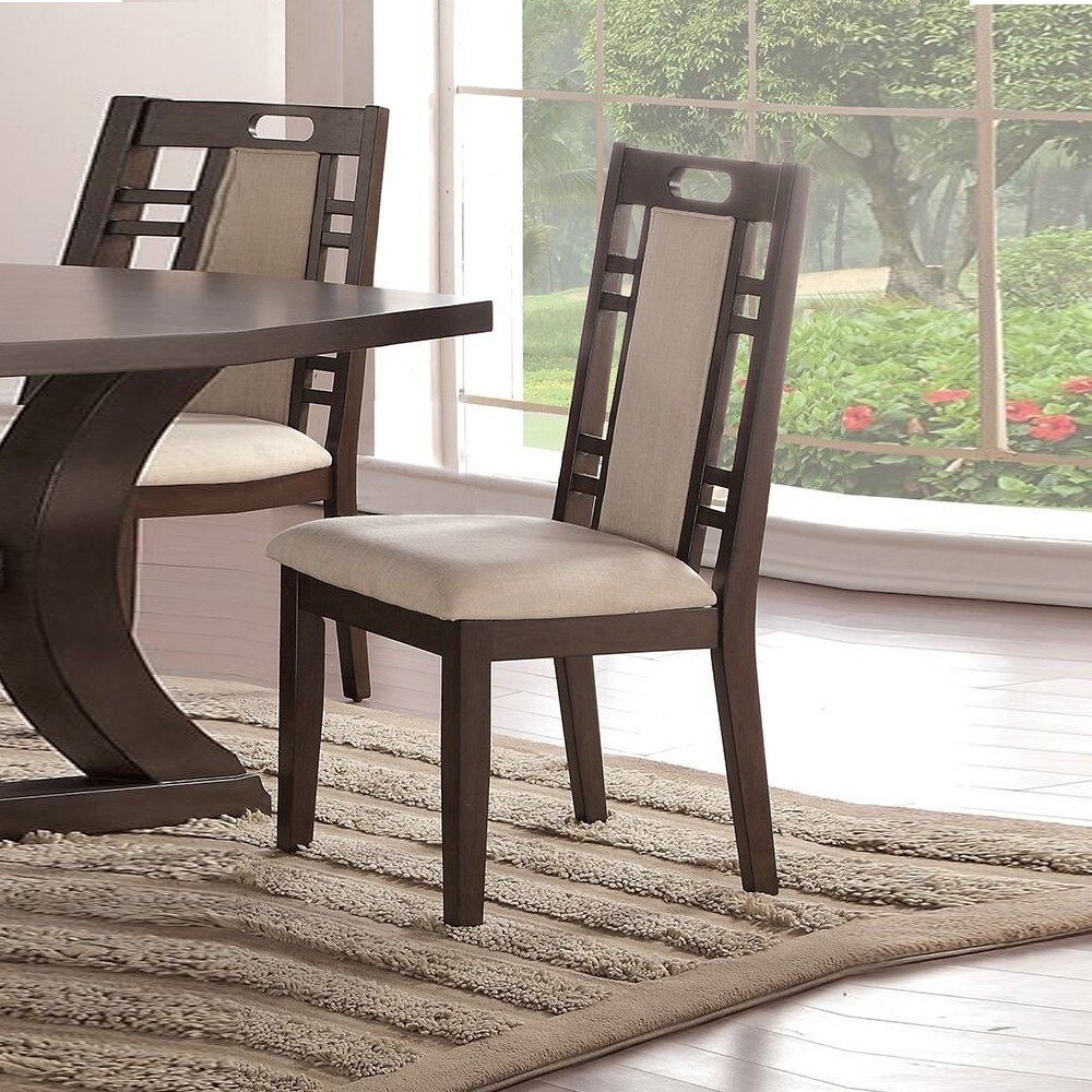 HomeRoots Set Of 2 Walnut Rubberwood King Louis Back Dining Chairs - On  Sale - Bed Bath & Beyond - 37625774