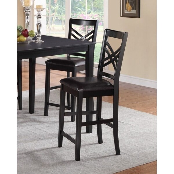 black wooden high chair