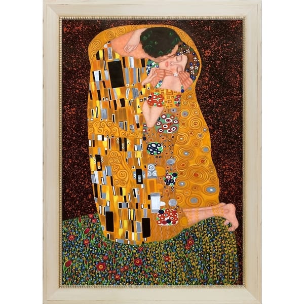La Pastiche Gustav Klimt 'The Kiss' (Full view) Hand Painted Oil ...