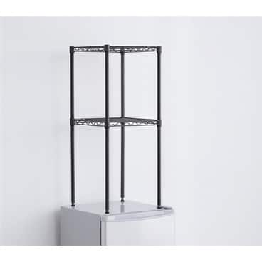 Suprima® Mini-Fridge Organizer Shelves - Gunmetal Gray