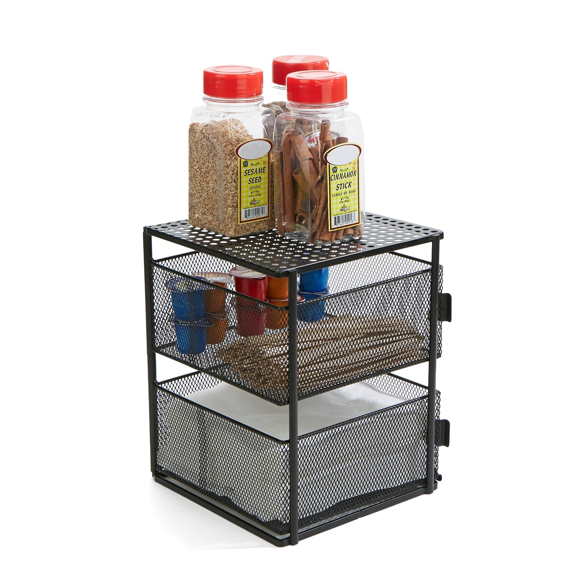 YBM HOME In-Drawer 3-Tier Bamboo Spice Rack Organizer Tray - 15 x 8 x 2 in  - On Sale - Bed Bath & Beyond - 30525864