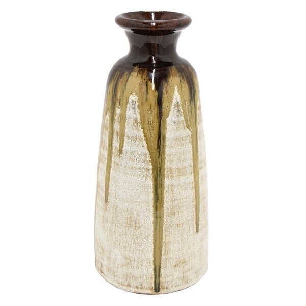 18.5 in. Three Hands Ceramic Glaze Vase