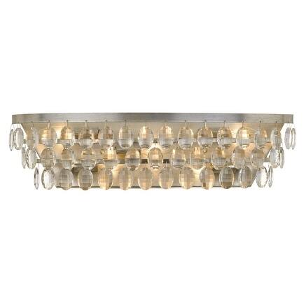 Perla 5-light Antique Silver Bath/ Vanity Fixture - Antique Silver