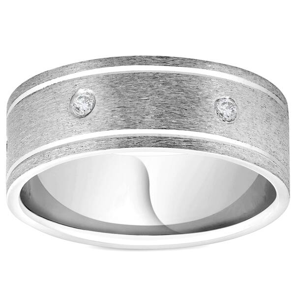 Solid Platinum 950 Wedding Band Flat Matte Brushed Comfort Fit Ring Finish