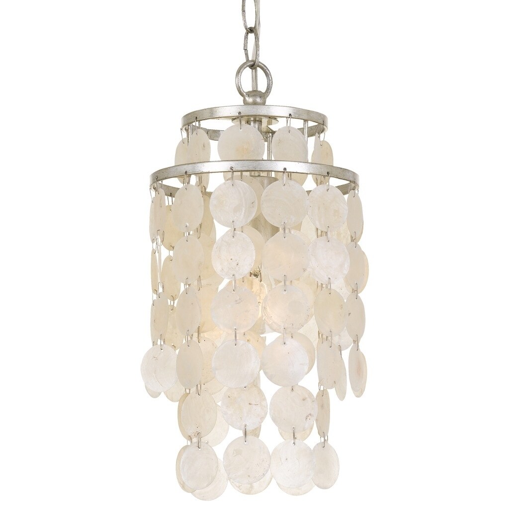 Crystorama Brielle Collection 1-light Antique Silver Mini Chandelier - Chandeliers For Bedrooms by Overstock.com