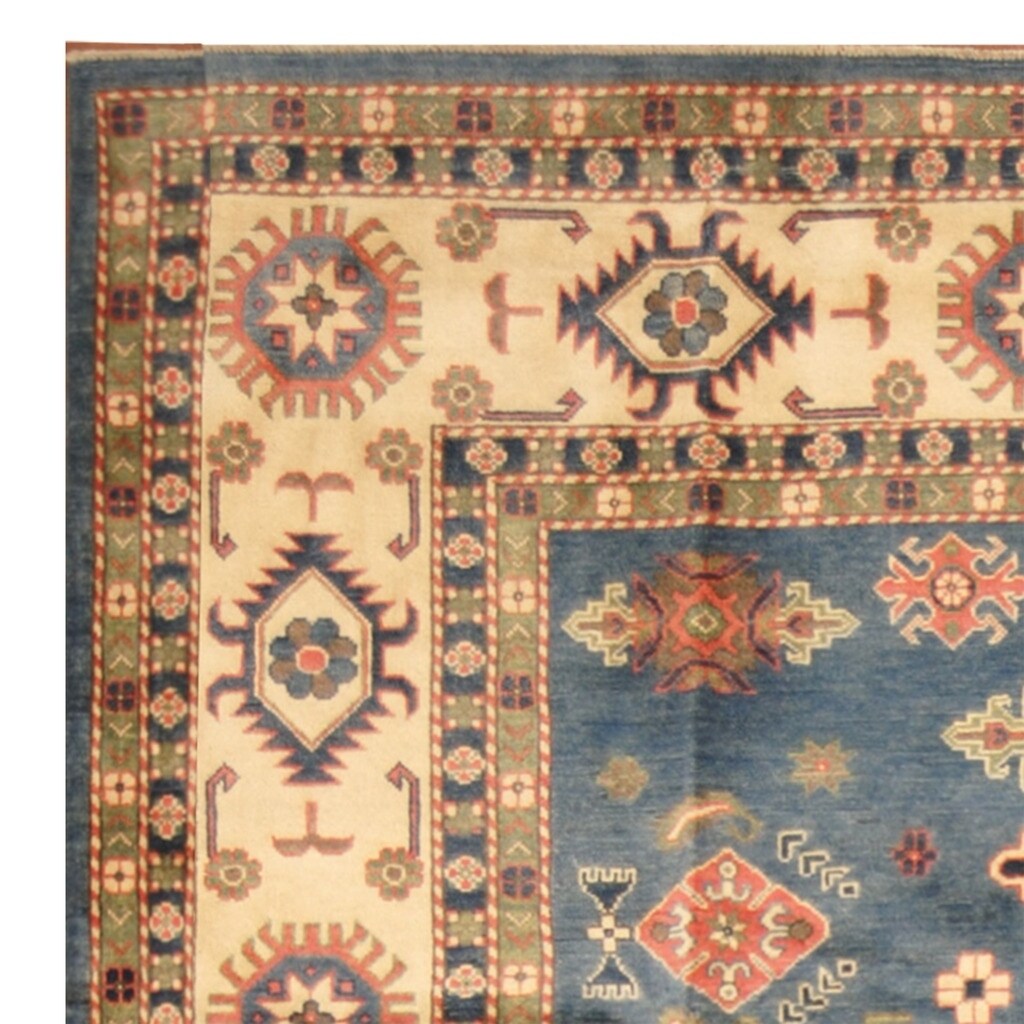 8' 9 x 11' 7 Traditional Afghan Design Handmade Kazak Rug Wool Red ft 8' 9 x 11' 7 Traditional Afghan Design Handmade Kazak Rug Wool Red ft