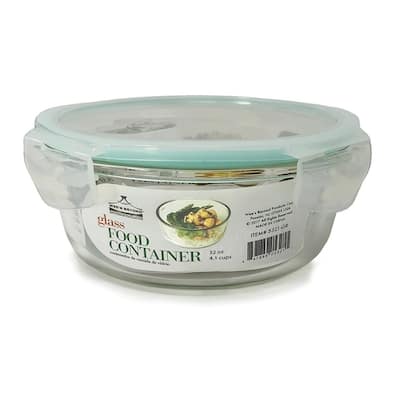 Wee's Beyond 5321-GR Glass Round Food container 32oz