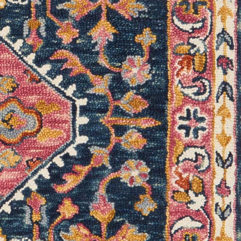 Alexander Home Sahara Boho Medallion Hand-hooked Wool Area Rug