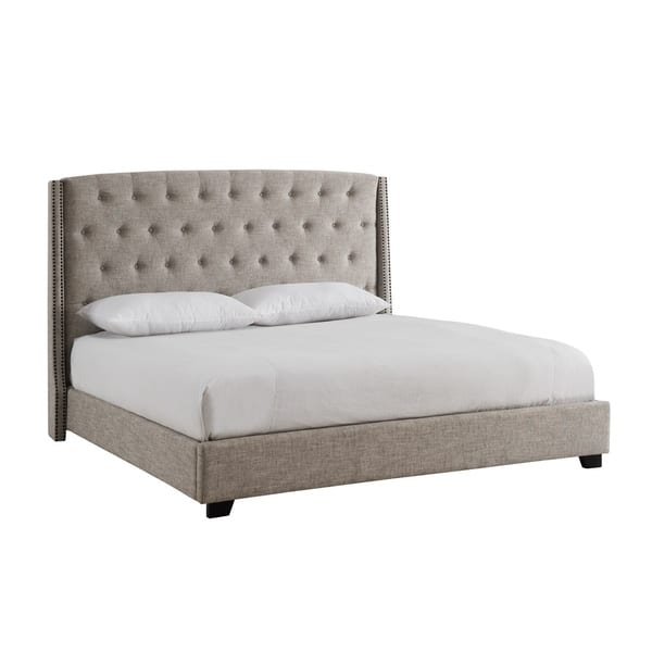 Mckinney Upholstered Bed With Tufted Back Overstock 20863789