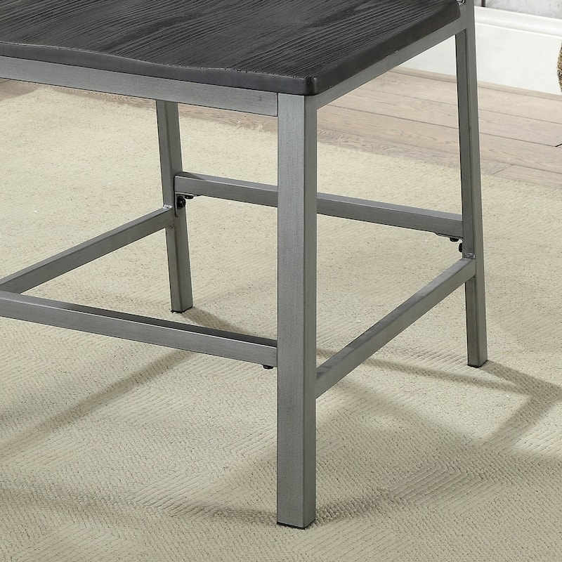 Traw Industrial Grey Metal Side Chairs by Furniture of America (Set of 2)