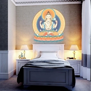 Mandala Buddha Full Color Wall Decal Sticker AN-697 FRST Size 30