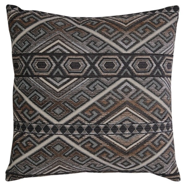 Erata Grey Abstract Throw Pillow