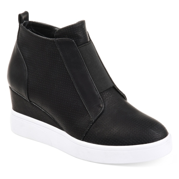 journee collection journee collection clara women's wedge sneakers