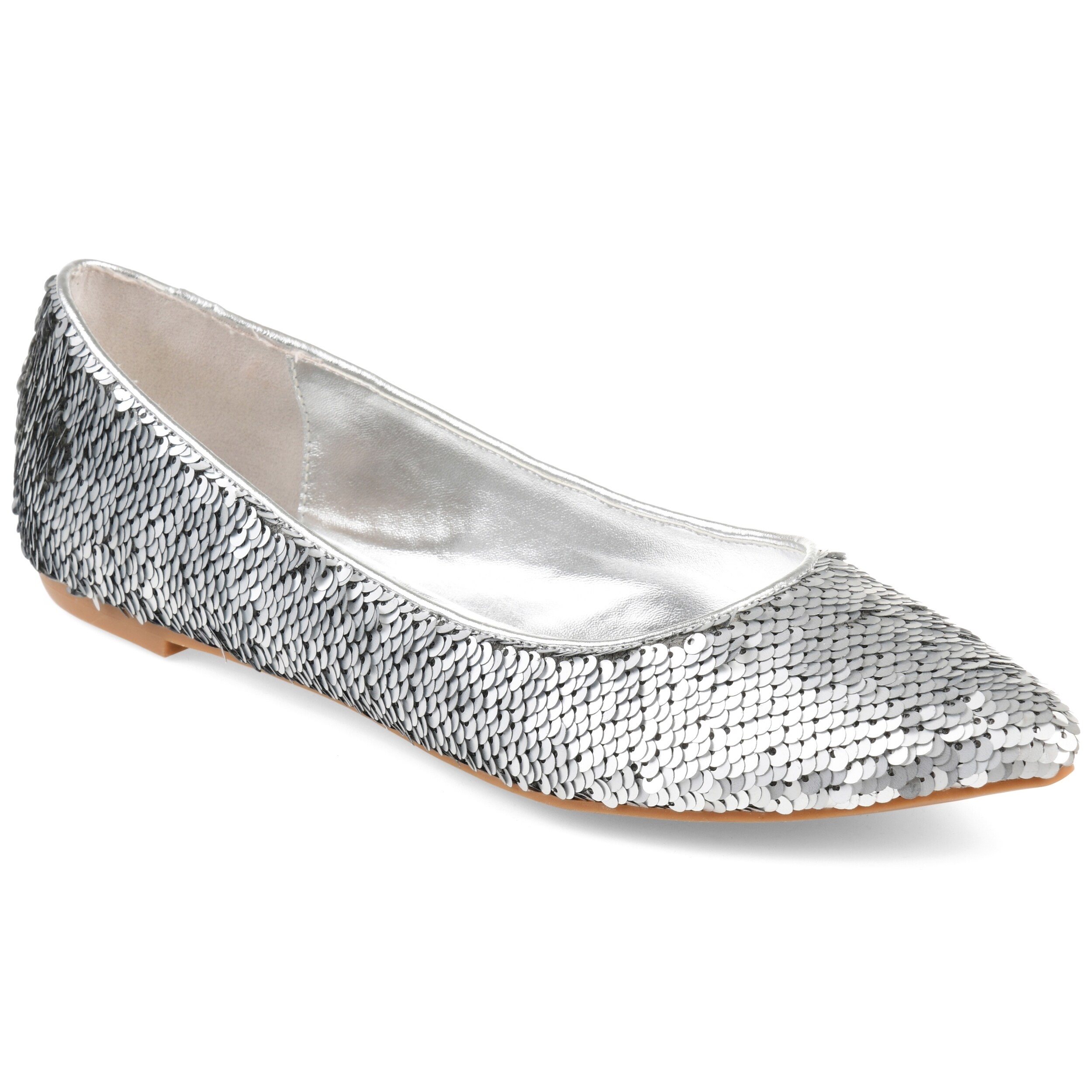 sparkly pointed flats