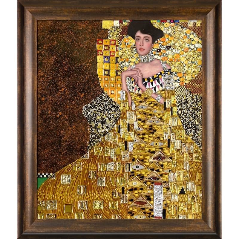 La Pastiche Gustav Klimt 'Portrait of Adele Bloch Bauer I' (Luxury Line ...
