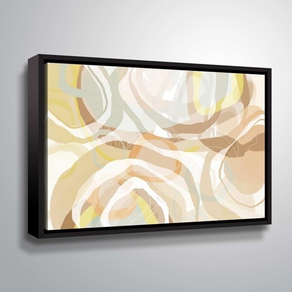 ArtWall Delores Orridge Naskrent 'Ginger Tang' Gallery Wrapped Floater-framed Canvas