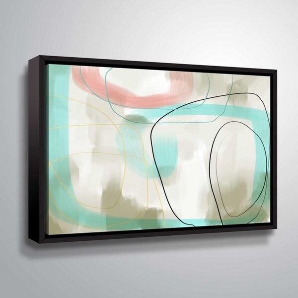 ArtWall Delores Orridge Naskrent 'To One's Liking' Gallery Wrapped Floater-framed Canvas