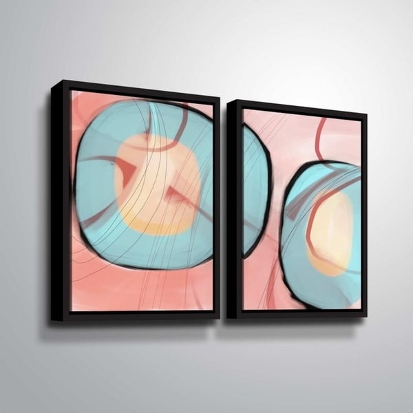 ArtWall Delores Orridge Naskrent 'Refined Taste' 2 Piece Floater Framed Canvas Set