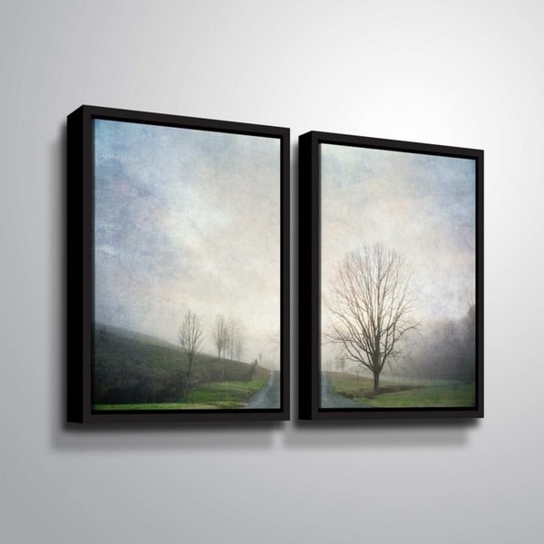 ArtWall Julie Mann Sperry 'The way out' 2 Piece Floater Framed Canvas Set
