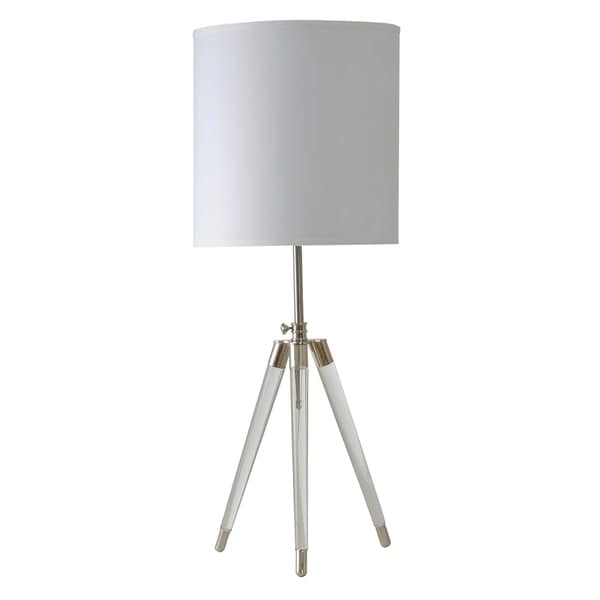 Stylecraft Crystal Table Lamp White Hardback Fabric Shade Free Stylecraft Crystal Table Lamp White Hardback Fabric Shade
