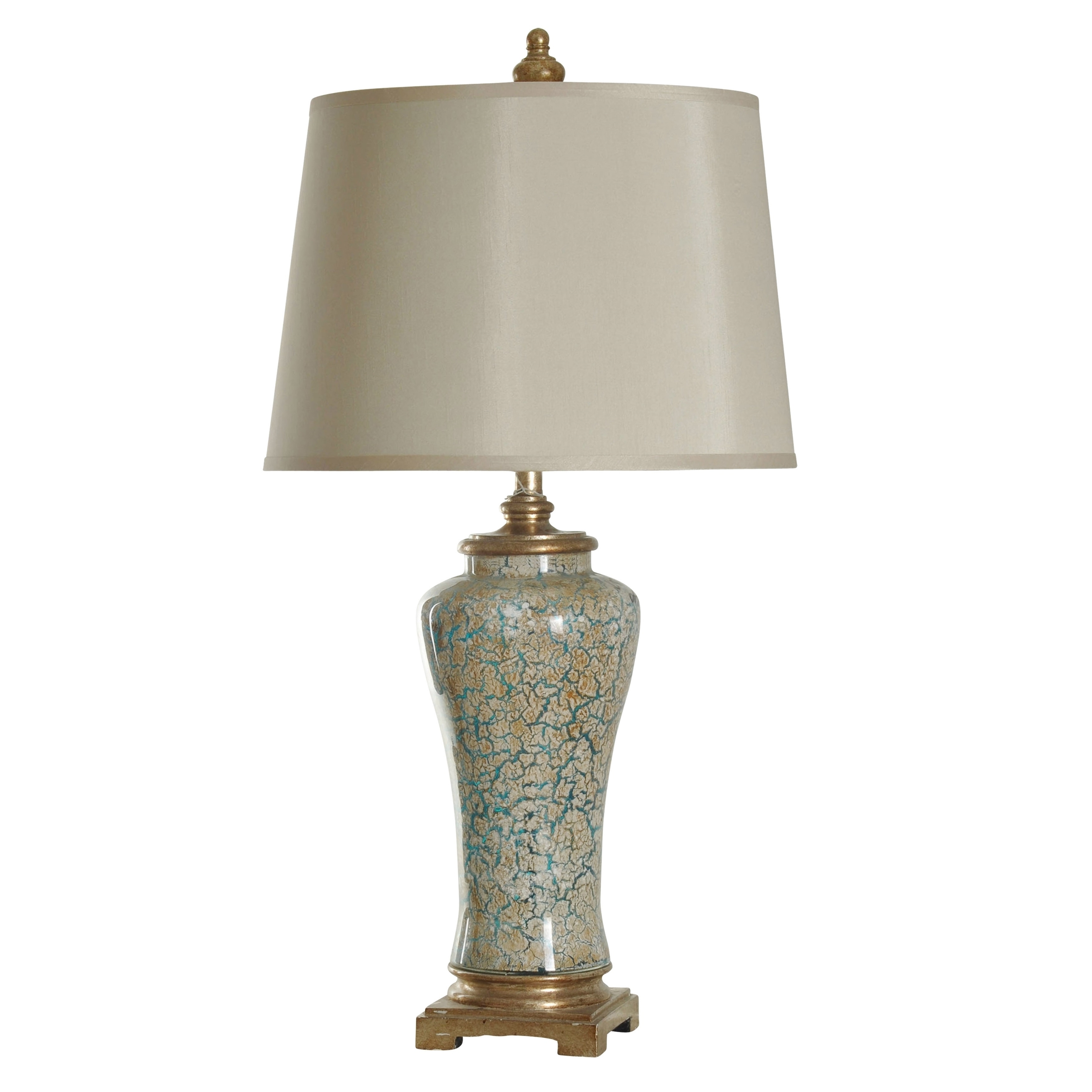 gold and cream table lamps