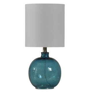 Cerulean Blue Table Lamp White Hardback Fabric Shade Free Cerulean Blue Table Lamp White Hardback Fabric Shade