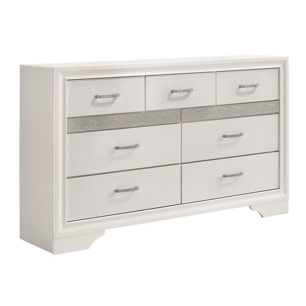Miranda Modern 7 Drawer Dresser With Hidden Jewelry Tray Miranda Modern 7 Drawer Dresser