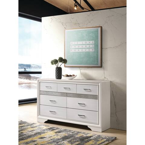 7-Drawer Dresser, White