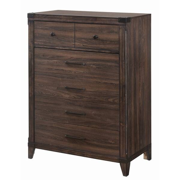 Shop Richmond Rustic Dark Grey Oak Chest Free Shipping Today