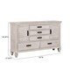 preview thumbnail 3 of 1, Franco Antique White 5-drawer Dresser with Louvered Panel Doors