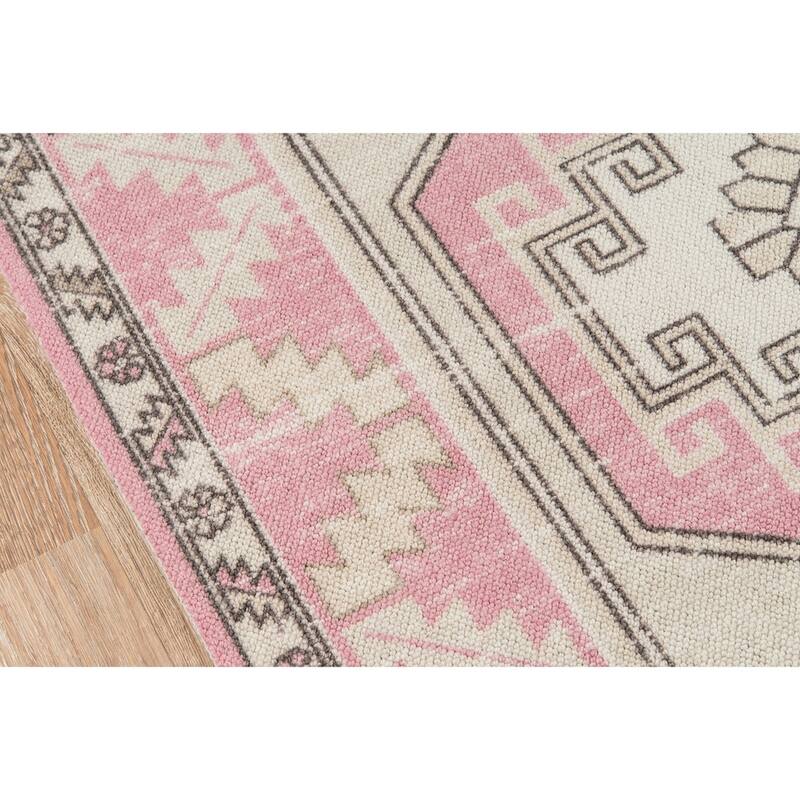 Momeni Anatolia Wool and Nylon Traditional Medallion Area Rug