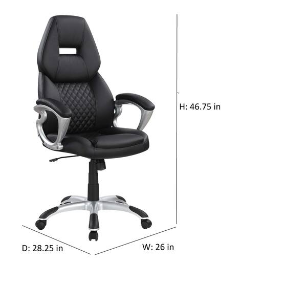 Coaster - Adjustable Height Office Chair with Padded Arm 