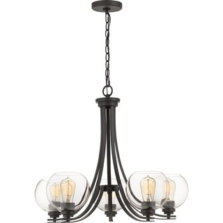 Strick & Bolton Catasse Clear Glass Chandelier (Bronze - Clear/Bronze) - Chandeliers For Bedrooms by Overstock.com