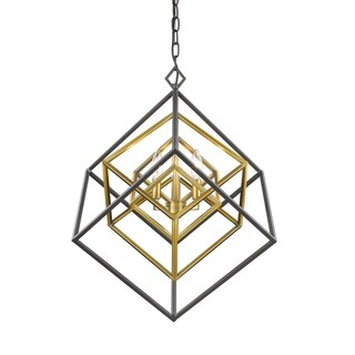 Avery Home Lighting Euclid 3-light Chandelier (Bronze/Gold - Brass/Bronze) - Chandeliers For Bedrooms by Overstock.com