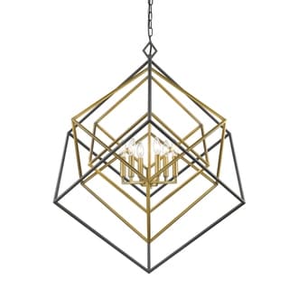 Avery Home Lighting Euclid 6-light Chandelier (Bronze/Gold - Brass/Bronze) - Chandeliers For Bedrooms by Overstock.com