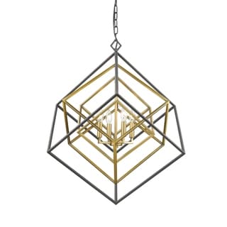 Avery Home Lighting Euclid 4-light Chandelier (Bronze/Gold - Brass/Bronze) - Chandeliers For Bedrooms by Overstock.com