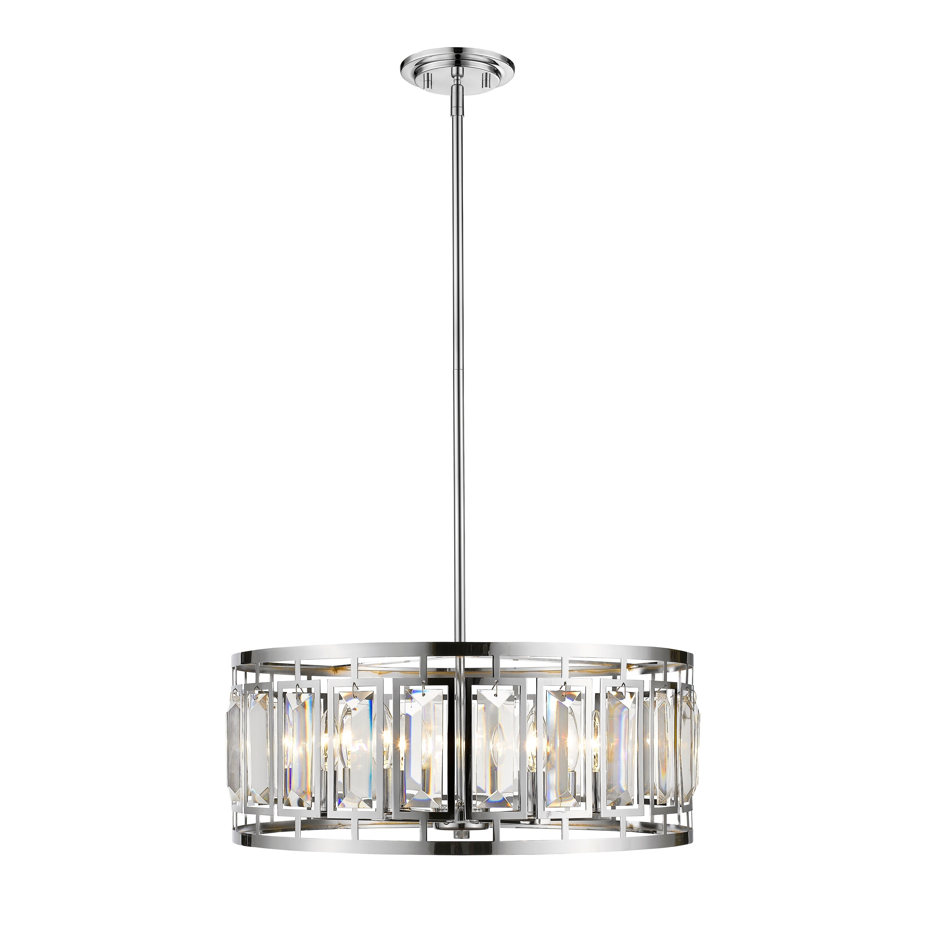 Avery Home Lighting Mersesse Chrome 6-light Pendant - Chandeliers For Bedrooms by Overstock.com