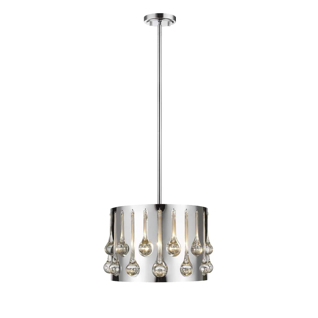 Avery Home Lighting Oberon Chrome 3-light Pendant