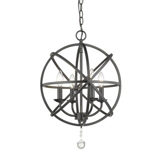 Avery Home Lighting Tull 4-light Chandelier (Black) - Chandeliers For Bedrooms by Overstock.com