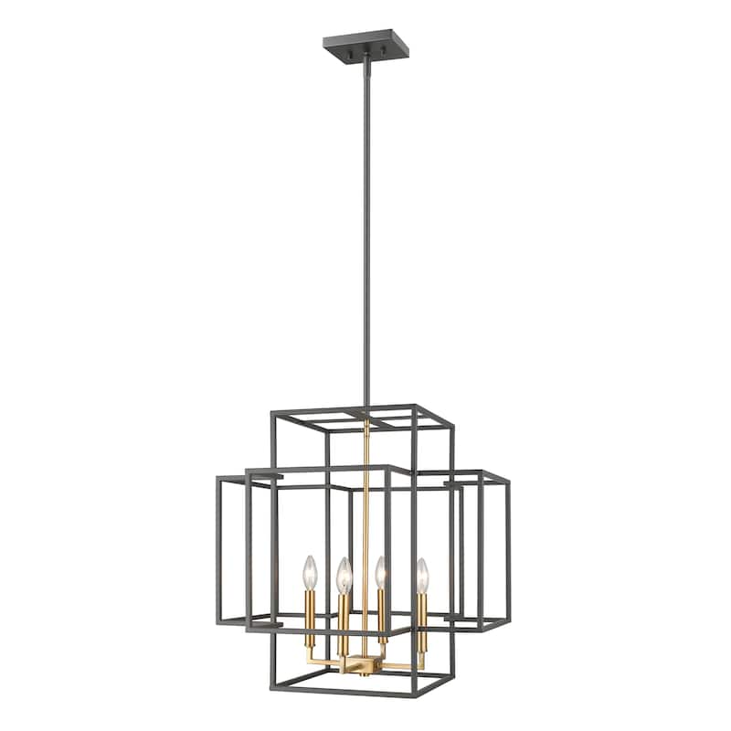 Avery Home Lighting Titania 22-inch 4-light Pendant - Bronze/Gold