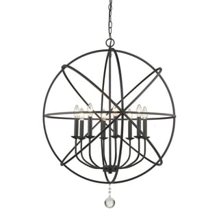 Avery Home Lighting Tull 8-light Chandelier (Black) - Chandeliers For Bedrooms by Overstock.com
