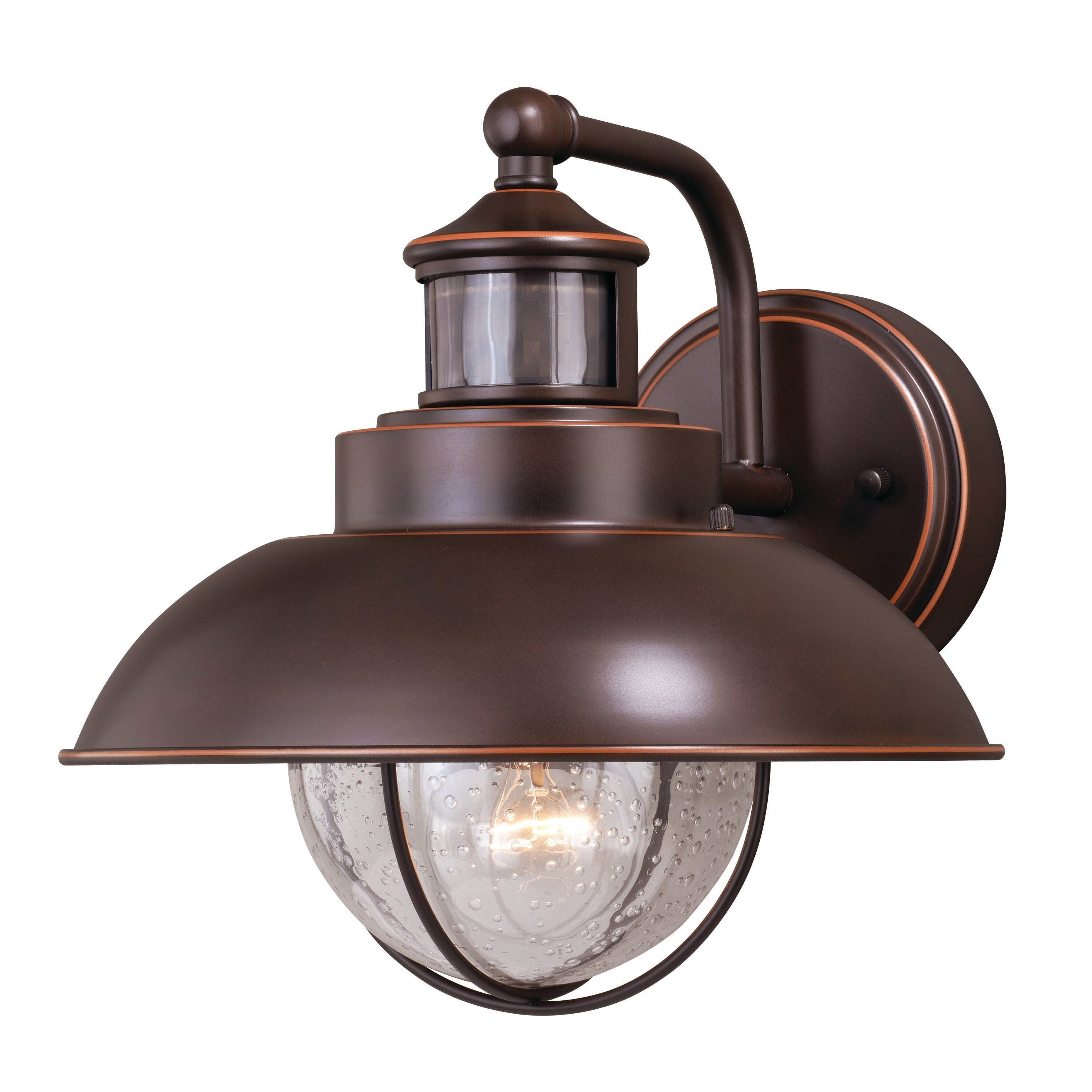 Vaxcel Harwich Motion Sensor Coastal Bronze Wall Light Dusk Motion Sensor Coastal Bronze Wall Light