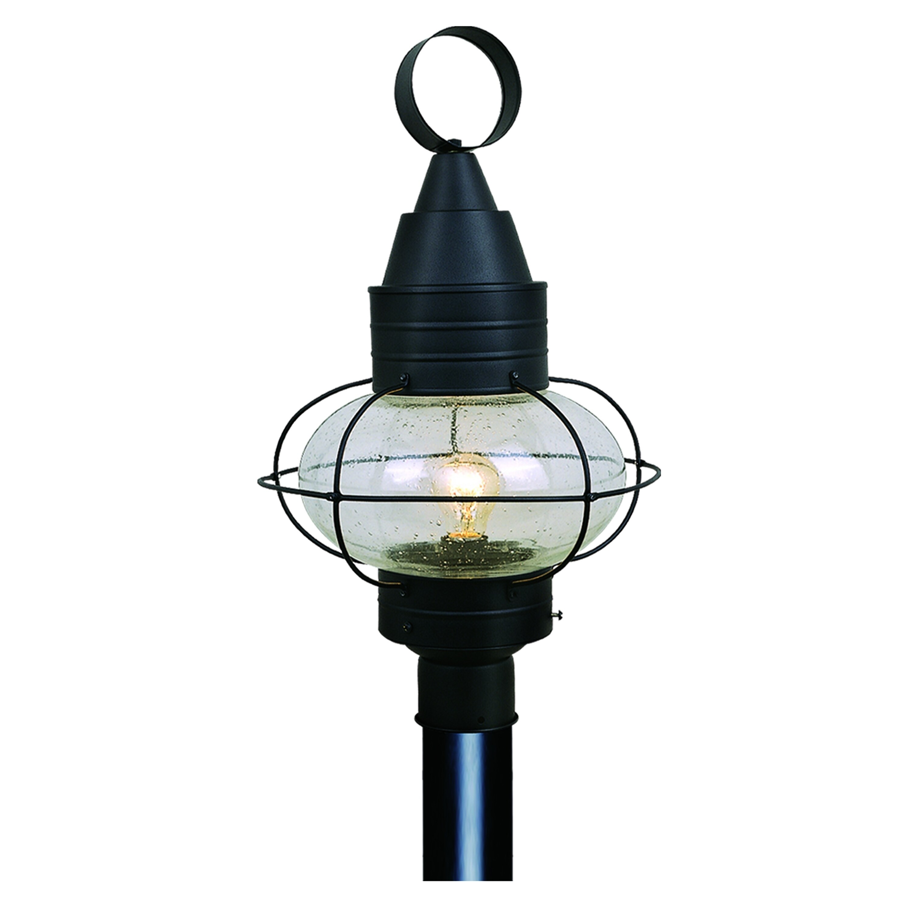 Chatham 1l Black Coastal Outdoor Globe Post Light Clear Gl Chatham 1l Black Coastal Outdoor Globe