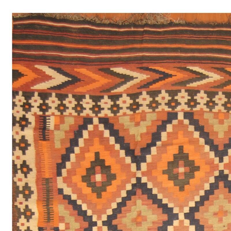 Handmade One-of-a-Kind Antique Kilim Wool Rug (Afghanistan) - 10' x 16'6